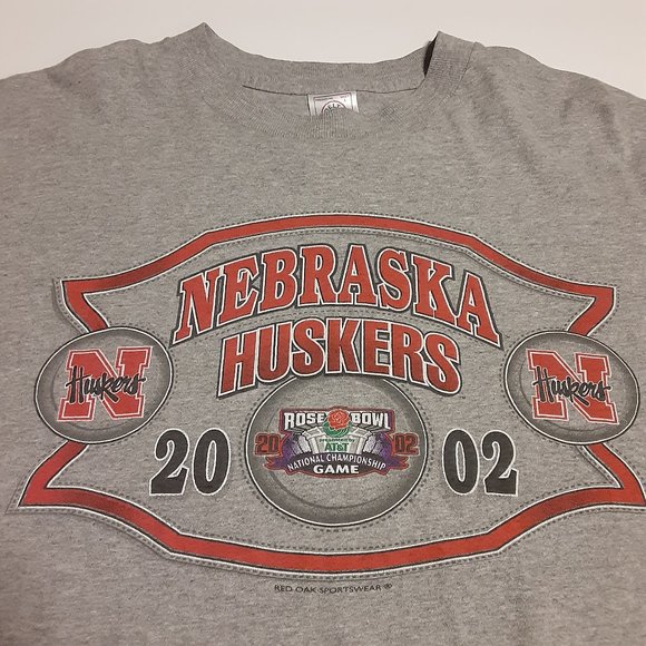 VTG Nebraska Cornhuskers Rose Bowl National Championship Game LS T Shirt L - Picture 1 of 7